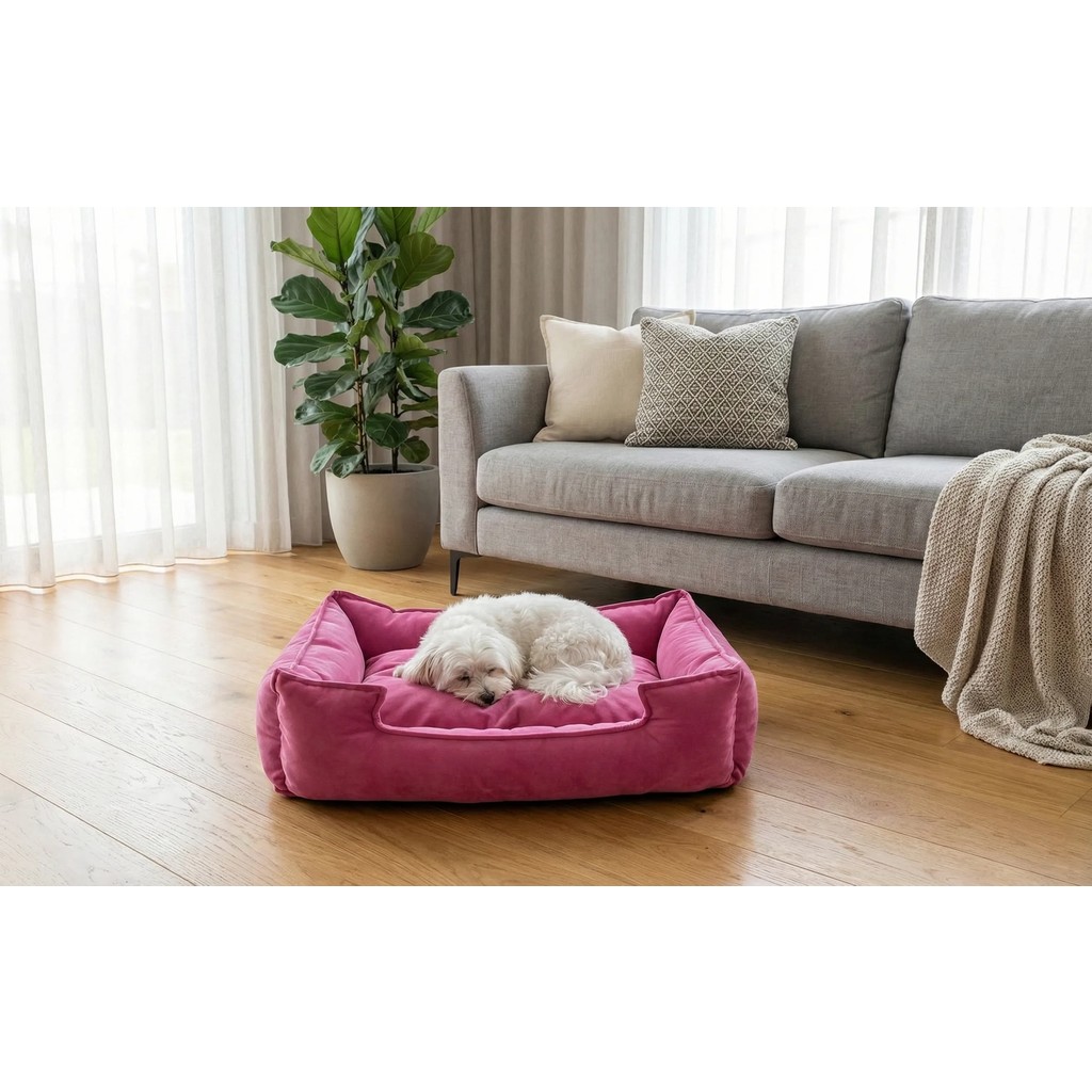 Brt Pet Kedi Yatağı 60X45 cm Yıkanabilir Küçük Irk Köpekler Için Rahat Kullanım - Pembe Diğer Fiyatı