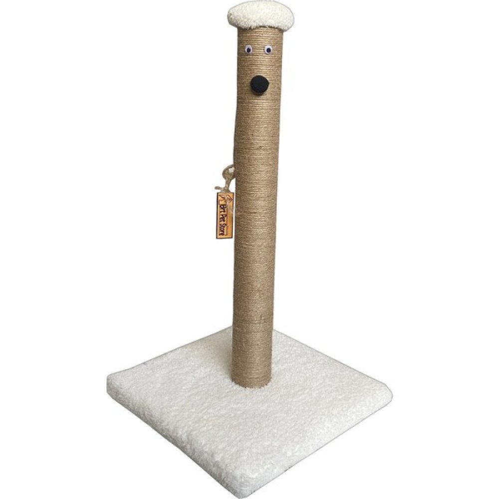 Brt Pet Peluş Kedi Tırmalama Tahtası - 52 Cm-Beyaz - Beyaz Evcil Hayvan Ürünleri Fiyatı