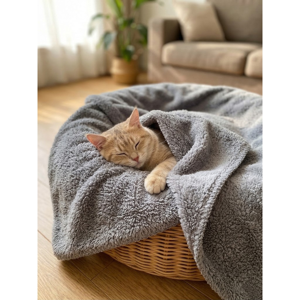 Brt Pet Ultra Yumuşak Welsoft Kedi Köpek Battaniyes - 80 x 110 cm - Gri Battaniye Fiyatı