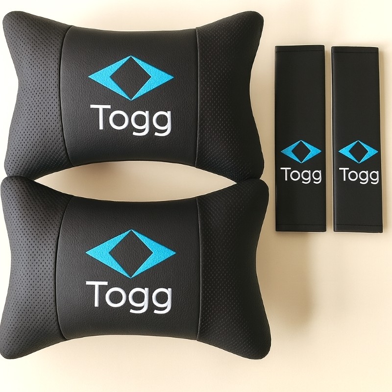 Brtshopping Togg Oto Boyun Destek Yastığı ve Emniyet Kemeri Kılıfı – Ergonomik Set Premium Kalite Diğer Fiyatı