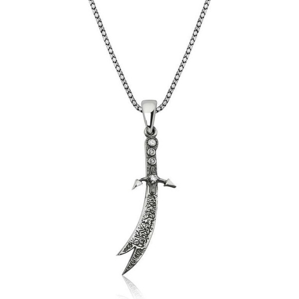 Brtsilver Gümüş Zülfikar Kılıcı Erkek Kolye Gümüş Kolye Fiyatı