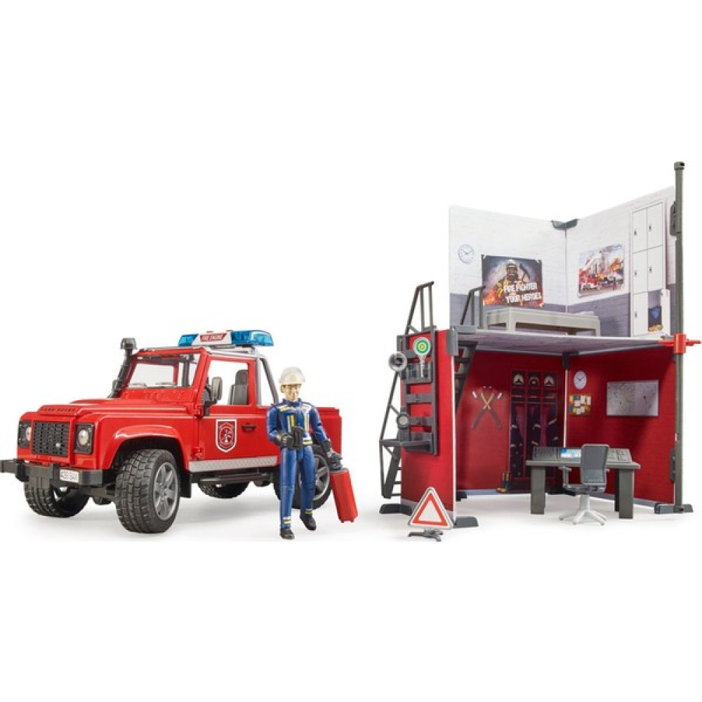 Bruder Itfaiye Istasyonu ve Land Rover Itfaiye Aracı 62701 Oyun Seti Fiyatı