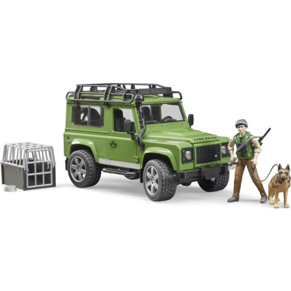 Bruder Land Rover Arazi Aracı & Avcı ve Av Köpeği BR02587 - Yeşil Oyuncak Araç Fiyatı