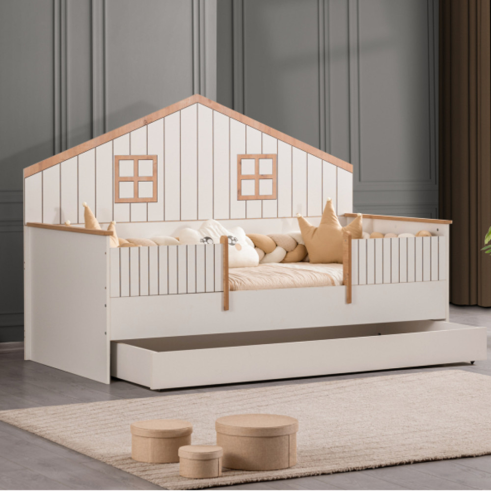 Brüksel Yavrulu Montessori Yatak Karyola - Ceviz 90X190 Cm Kanepe & Çekyat Fiyatı