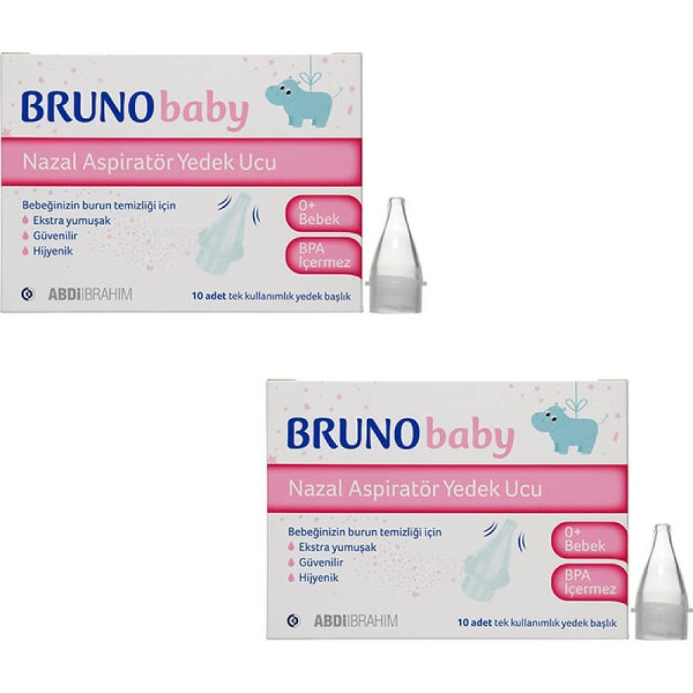 Bruno Baby Nazal Aspiratör Yedek Uç 10'lu 2 Adet Burun Aspiratörü Fiyatı