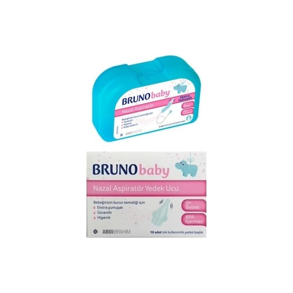 Bruno Baby Nazal Aspiratör Yedek Uç + Bruno Baby Nazal Aspiratör - Abdi İbrahim Burun Aspiratörü Fiyatı