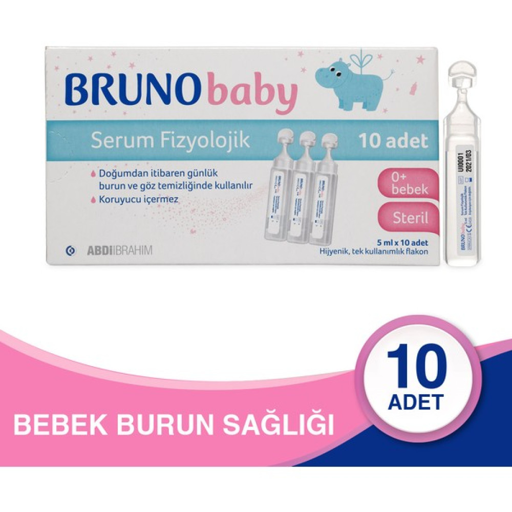 Bruno Serum Fizyolojik 10 Flakon - Abdi İbrahim Bebek Bakım Fiyatı