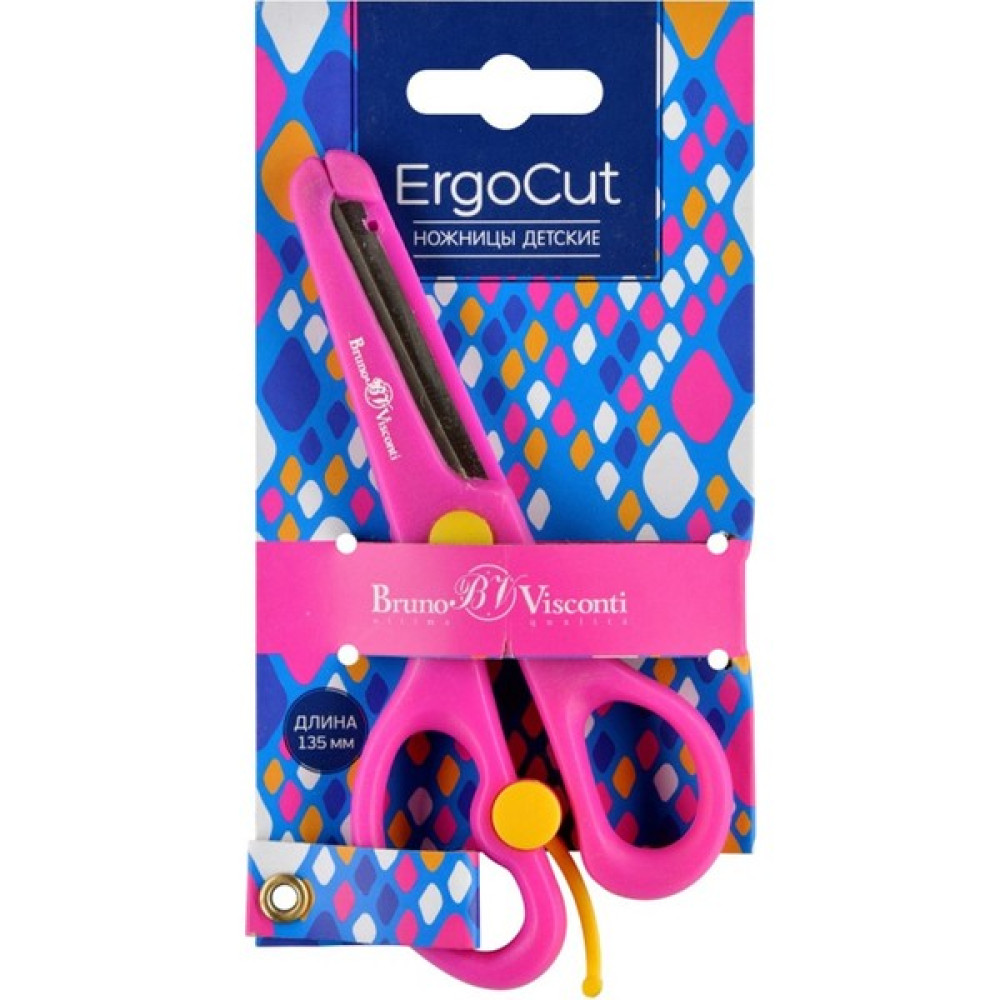 Bruno Visconti 13.5 cm Ergocut Itme Mekanizmalı ve Koruyuculu Çocuk Makası 60-0023 Makas Fiyatı