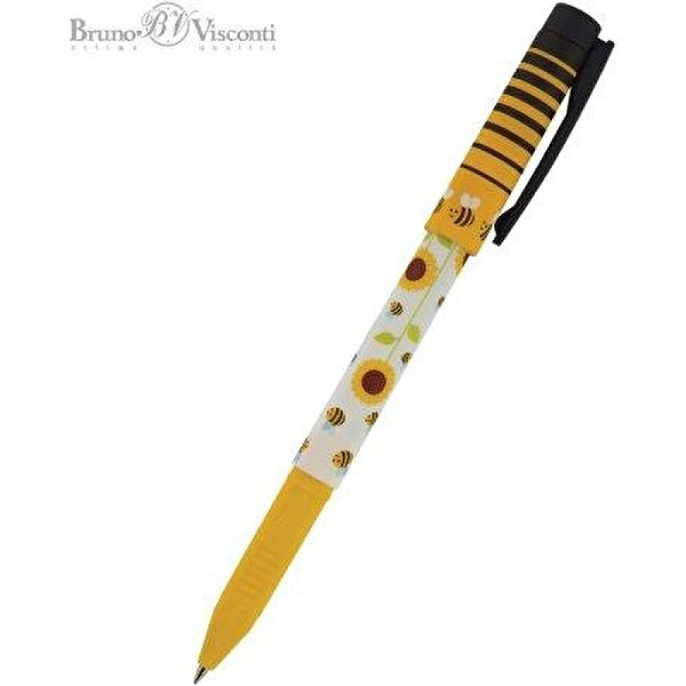 Bruno Visconti 2'li Set Bilyalı Tükenmez Kalem Sarı Renkli Karton Kutuda 0.7mm Ayçiçek Desenli Mavi Mürekkep Tükenmez Kalem Fiyatı