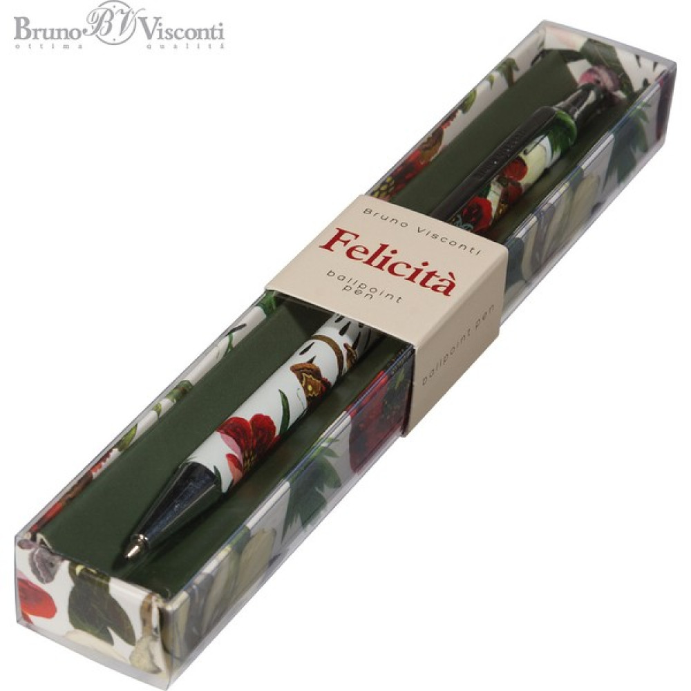Bruno Visconti Felicita Kutulu Tükenmez Kalem, 0.7 Mm, Mavi Mürekkep, Metal Gövde Beyaz - Kırmızı Tükenmez Kalem Fiyatı