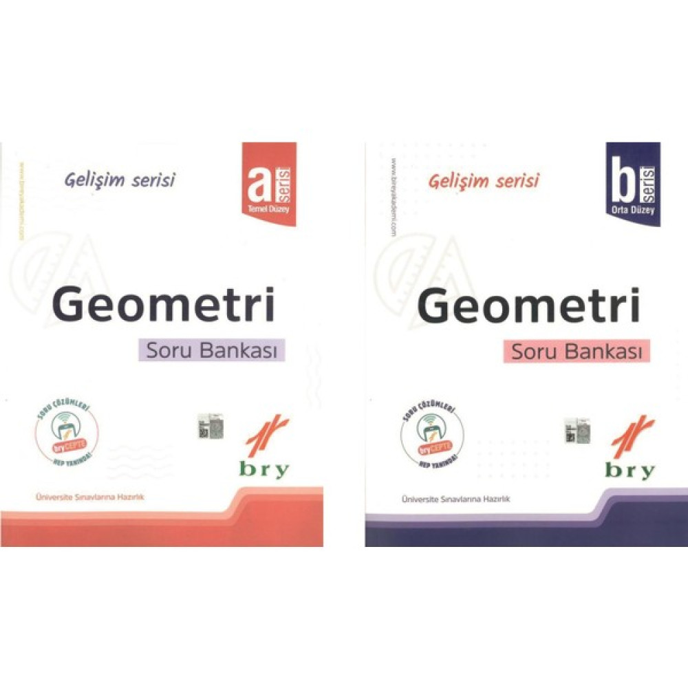 Bry Birey Eğitim Yayınları Gelişim Serisi Geometri A ve B Soru Bankası Seti Kaynak Kitapları Fiyatı