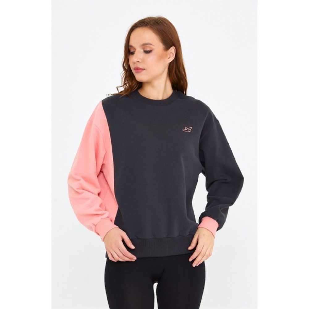 Brz Collection Kontrast Renki Özel Tasarım Kadın Sweatshirt Bayan Sweatshirt Fiyatı