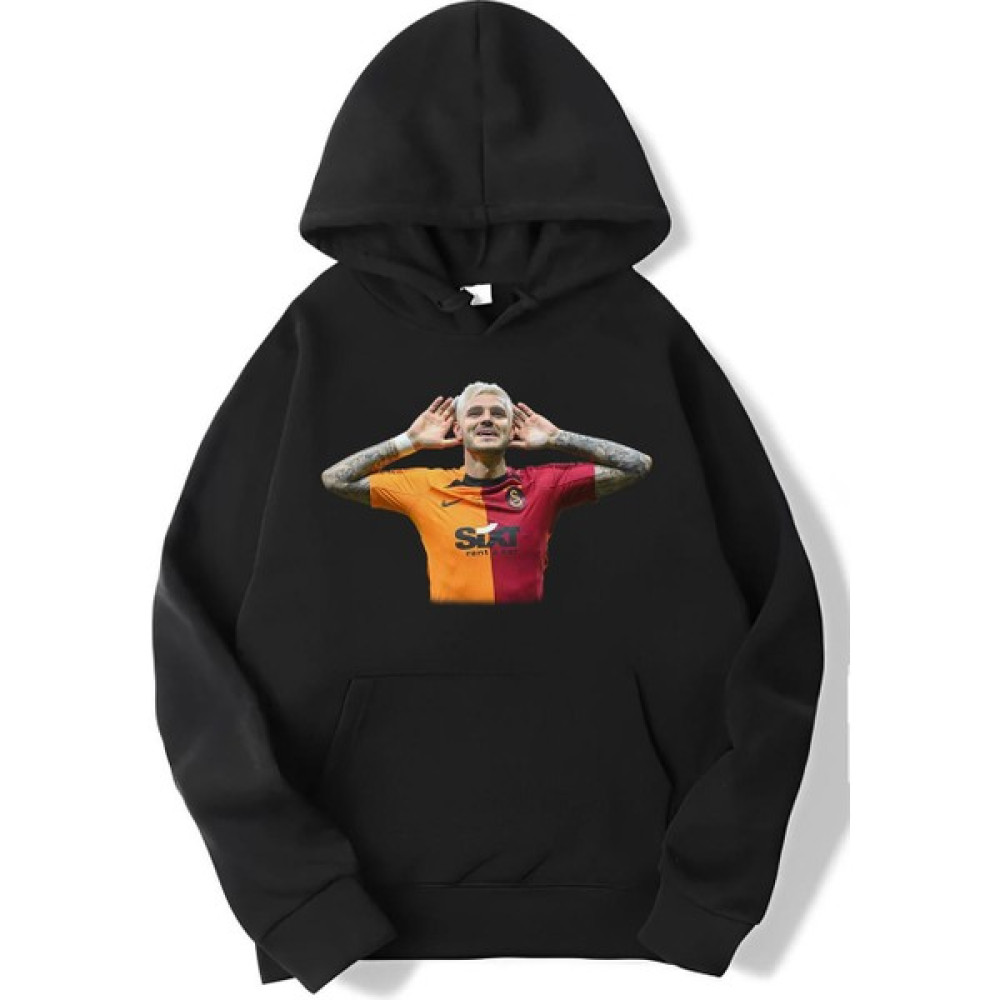 Brz Collection Oversize Icardi Baskılı Hoodie Erkek Sweatshirt Fiyatı