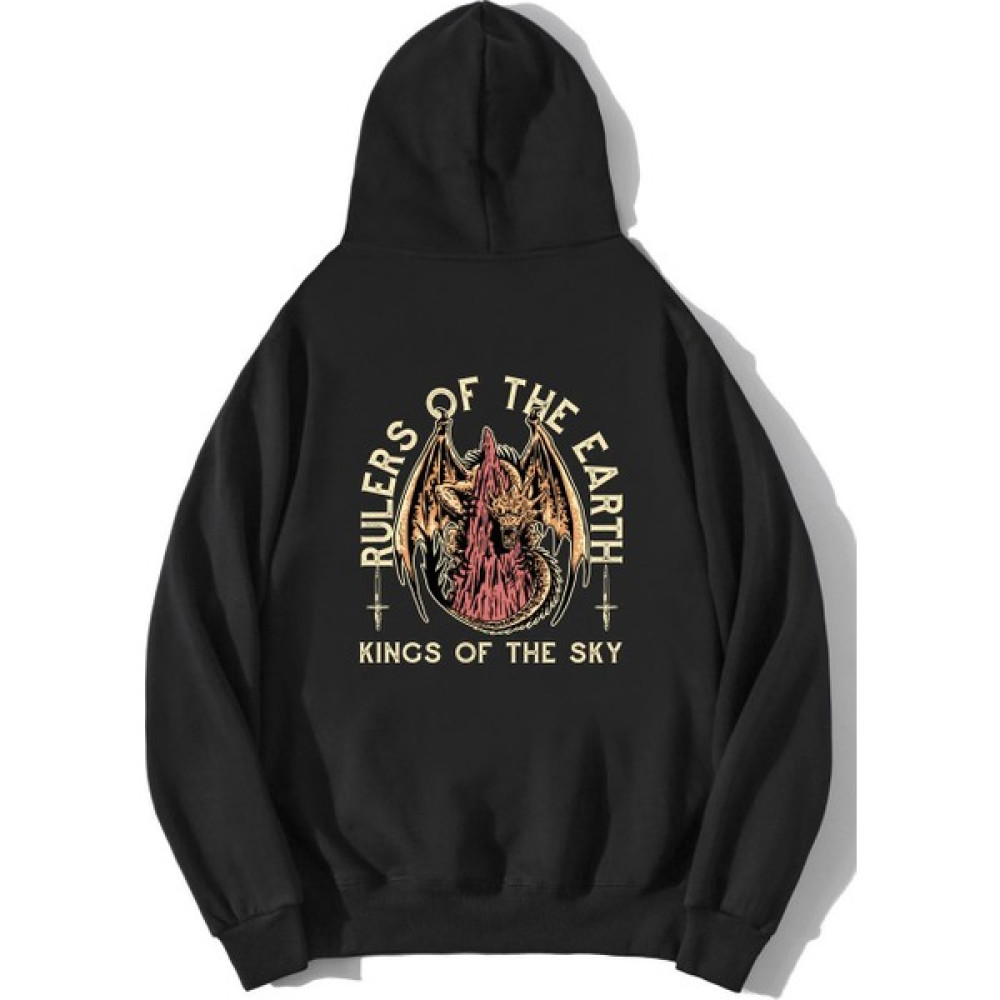 Brz Collection Oversize King Dragon Hoodie Erkek Sweatshirt Fiyatı