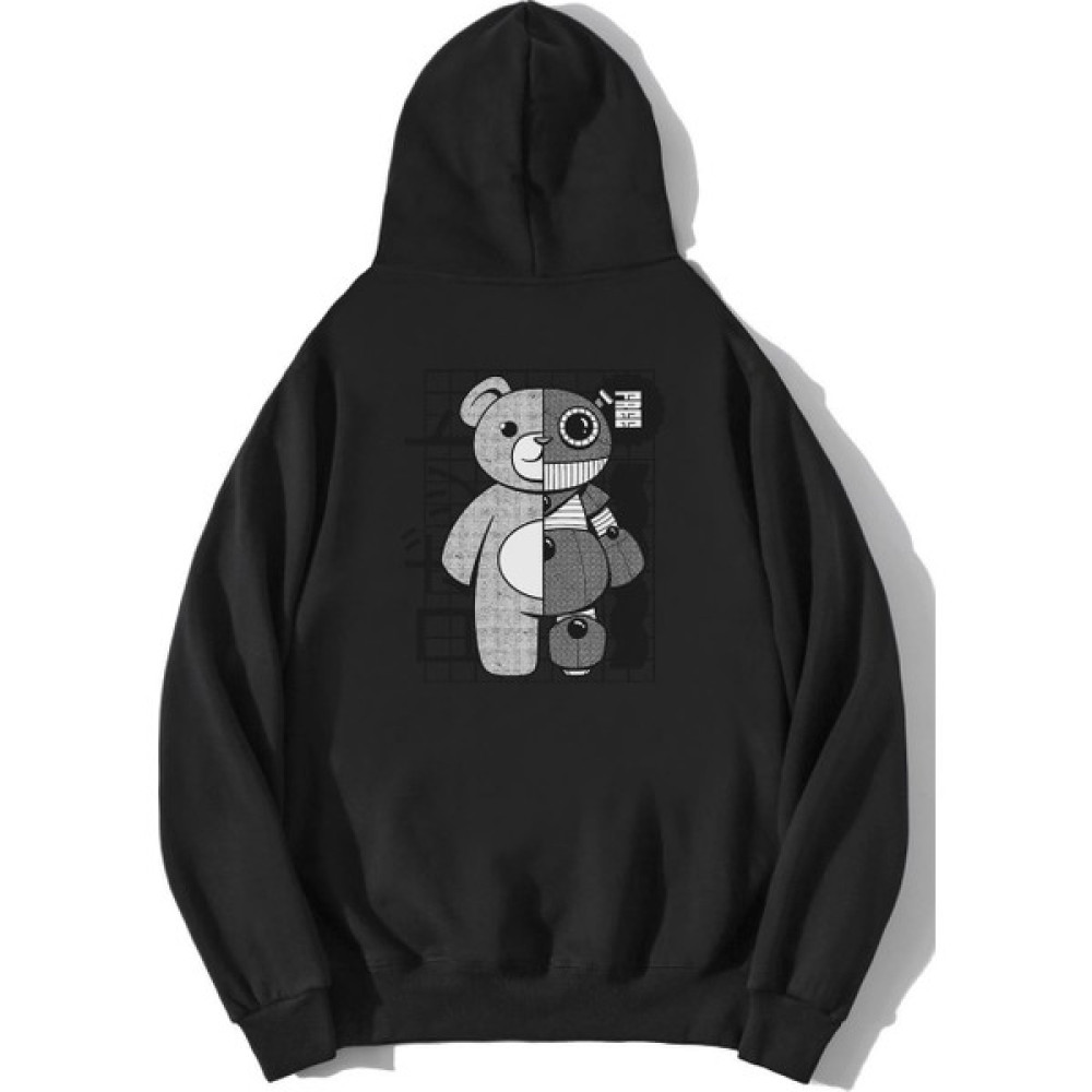 Brz Collection Oversize Robot Bear Sweatshirt Hoodie Erkek Sweatshirt Fiyatı