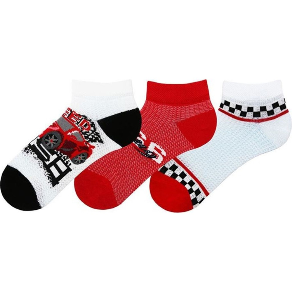 BRZ Collection Speed Race Erkek Çocuk Patik Çorabı 3'lü Set Erkek Çocuk Çorap Fiyatı