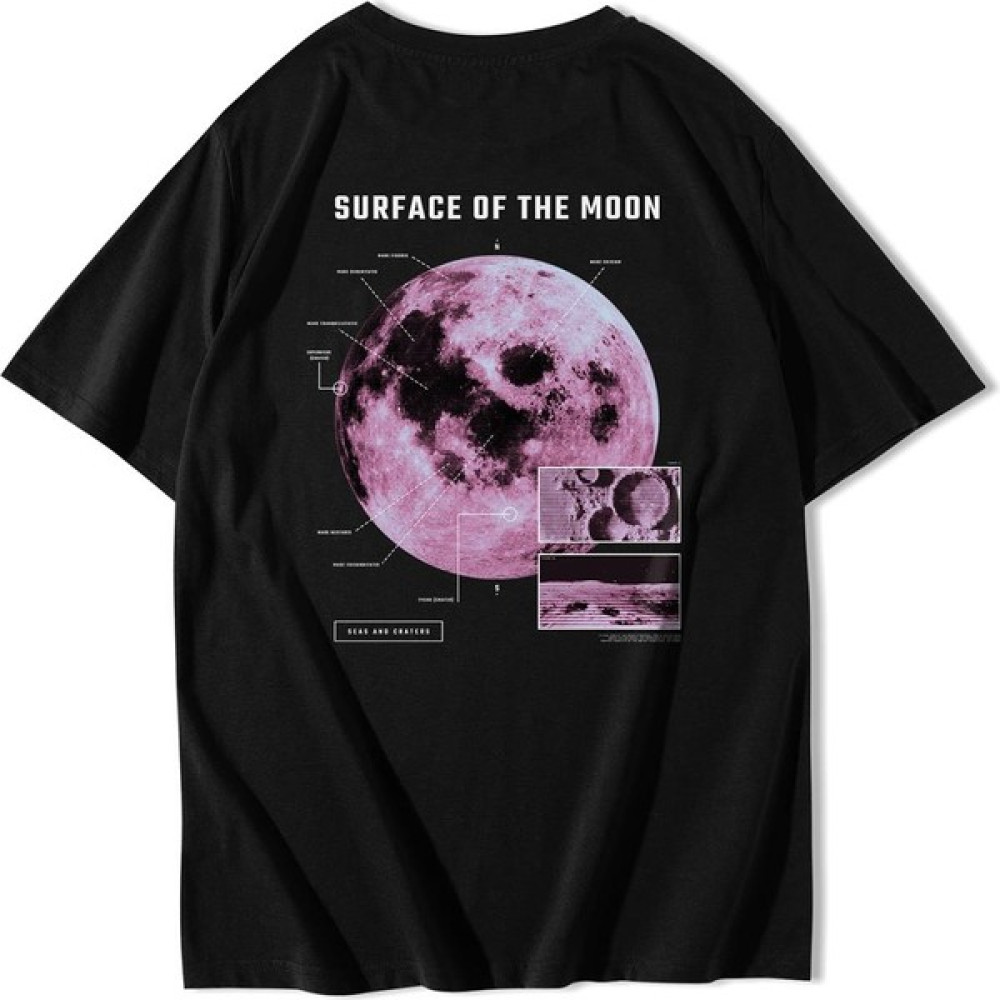 Brz Collection Unisex Oversize Surface On The Moon T-Shirt Erkek T-shirt Fiyatı