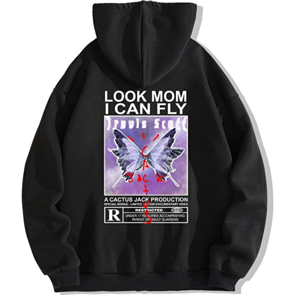 Brz Collection Unisex Oversize Travis Scott Cactus Jack Fermuarlı Hoodie Erkek Sweatshirt Fiyatı