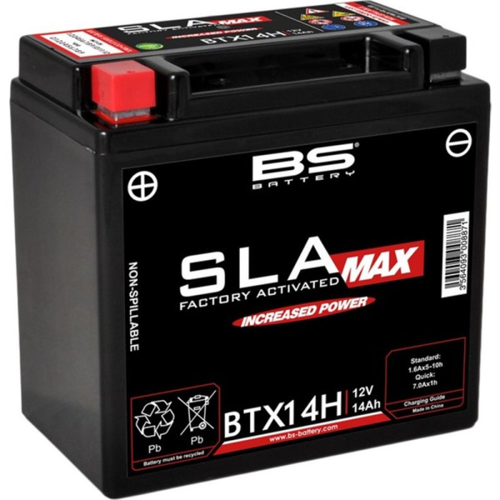 BS Battery BTX14H Sla Max 2018-2020 Piaggio Mp3 350 Uyumlu Akü Jel Akü Oto Boyaları Fiyatı