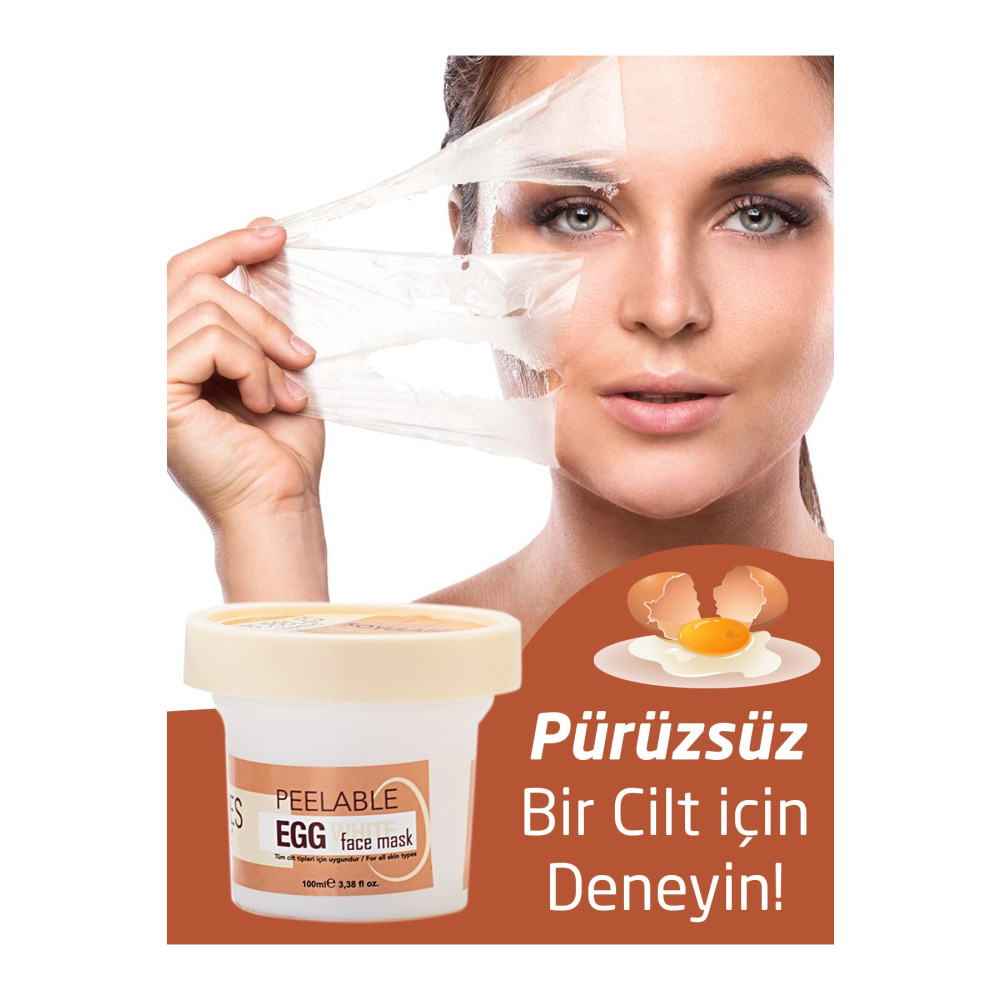 bs bubbles cosmetic Soyulabilir Yumurta Akı Yüz Maskesi Cilt ve Yüz Bakımı Fiyatı