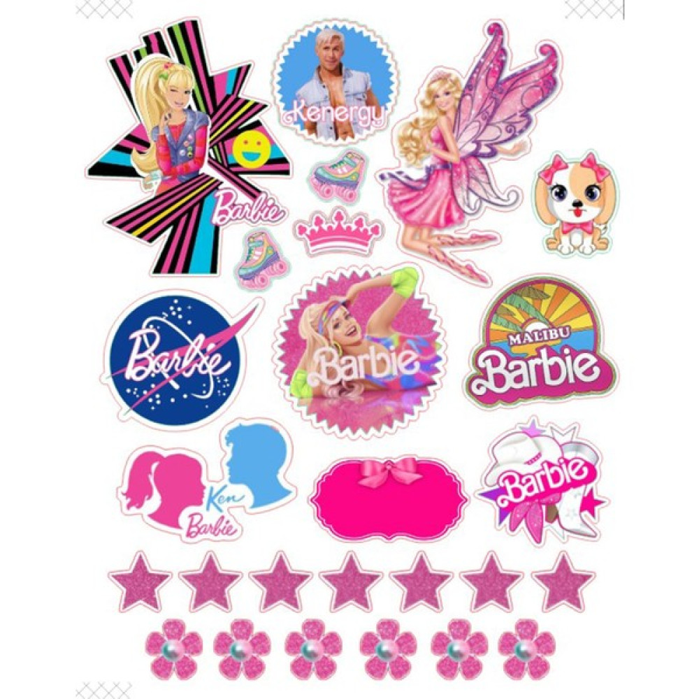 Bsb Barbie Sticker Telefon Laptop Notebook Tablet Defter Matara Stiker Etiket St154 Sticker Fiyatı
