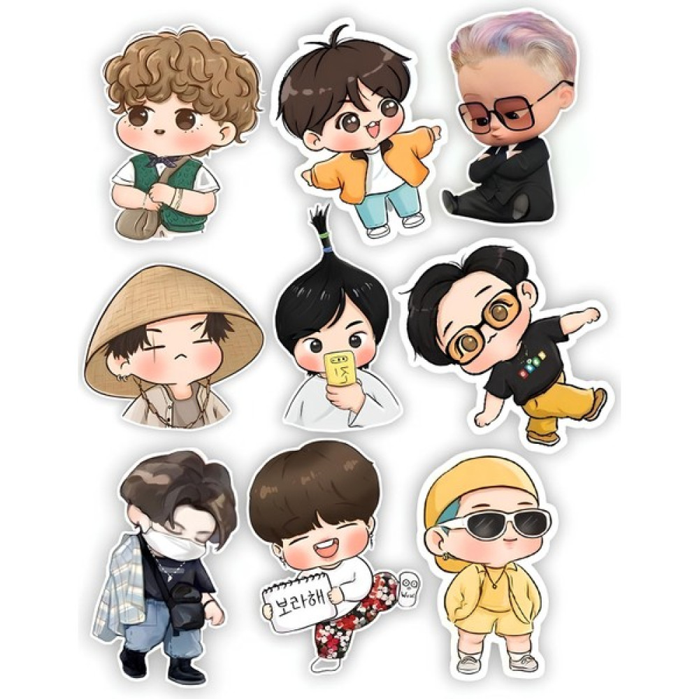 Bsb Bts Sticker Telefon Laptop Notebook Tablet Defter Matara Stiker Etiket St119 Sticker Fiyatı