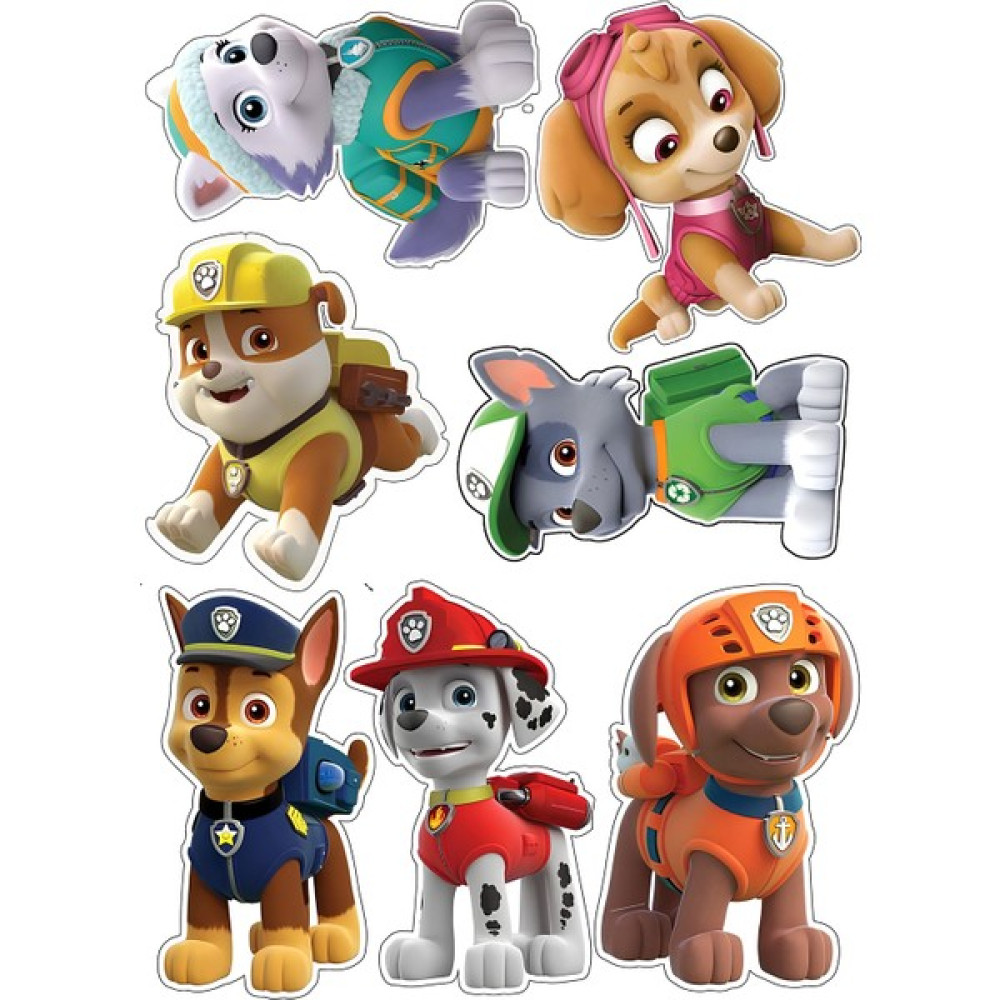Bsb Paw Patrol Sticker Telefon Laptop Notebook Tablet Defter Matara Stiker Etiket St108 Sticker Fiyatı