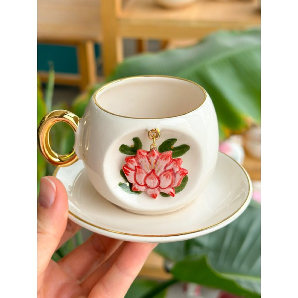 Bsk Ceramics Handmade Lotus Kahve Fincanı Fincan / Bardak / Kahve Takımı Fiyatı