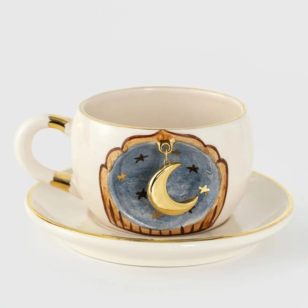 BSK Ceramics Handmade Ramazan Koleksiyonu Çay Fincanı - Yıldız - 1 Adet - 220 ml Fincan / Bardak / Kahve Takımı Fiyatı