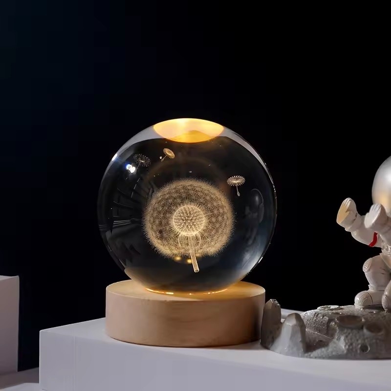 Bşk Virgo 3D Kristal Cam Küre Gece Lambası - Karahindiyaa:) - Gün Işığı Diğer Fiyatı
