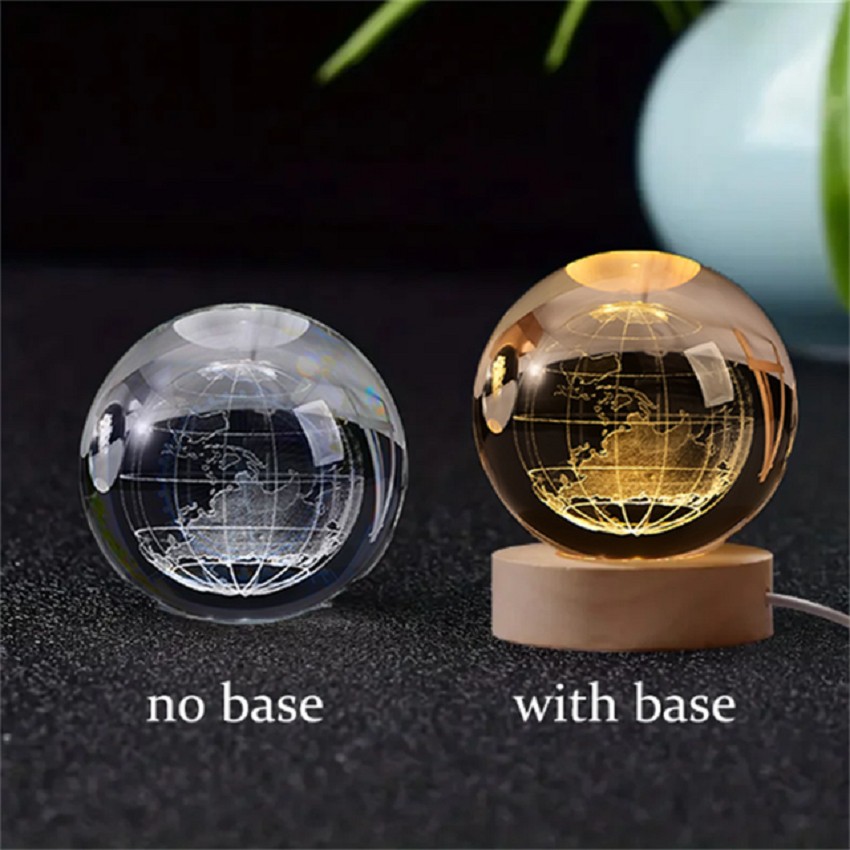 Bşk Virgo 3D Kristal Küre Gece Lambası - Gün Işığı - Dünya Diğer Fiyatı
