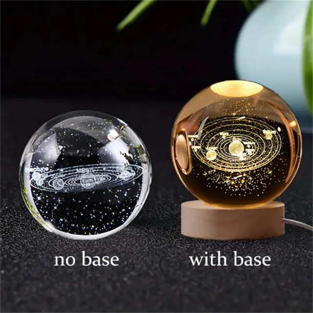Bşk Virgo 3D Kristal Küre Gece Lambası - Gün Işığı - Güneş Sistemi Diğer Fiyatı