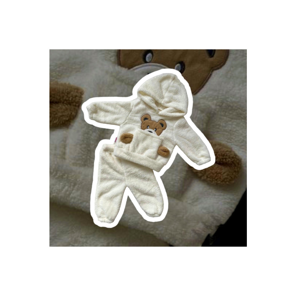 BT Baby Kışlık Ayıcık Desenli Welsoft Lüx Bebek Takımı Peluş Cepli Kapüşonlu 5 YAŞ Beden Bebek Giyim-Tekstil Fiyatı