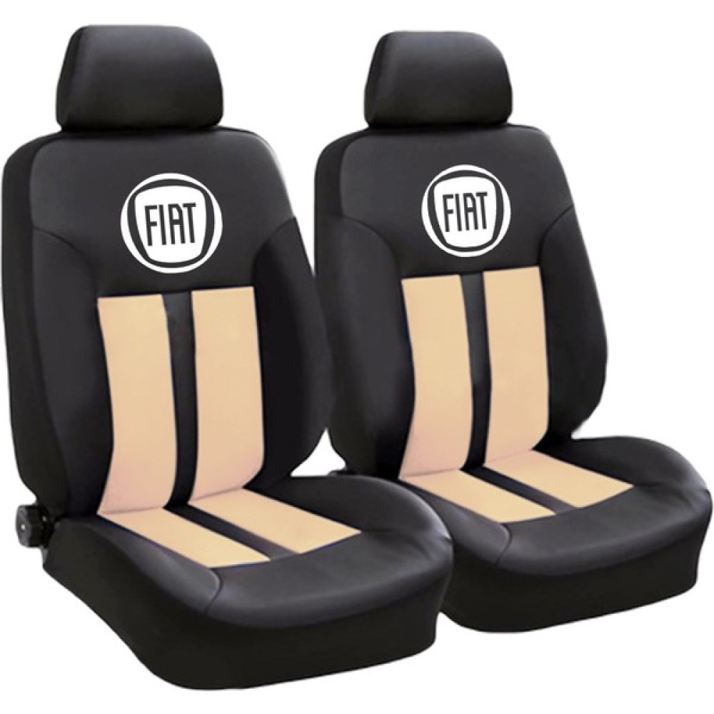 BT Fiat Logolu Ön-Arka Spor Oto Koltuk Kılıfı Krem - Krem Rengi Oto Boyaları Fiyatı