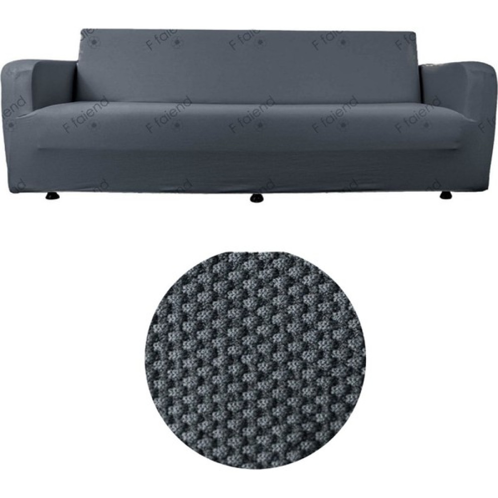 Btf Home Likrali Esnek 3 Kişilik Koltuk Örtüsü Streç Lastikli Çekyat kanepe örtüsü Kanepe Kılıfı - 180 x 230 cm - Koyu Gri Koltuk & Kanepe Örtüsü Fiyatı