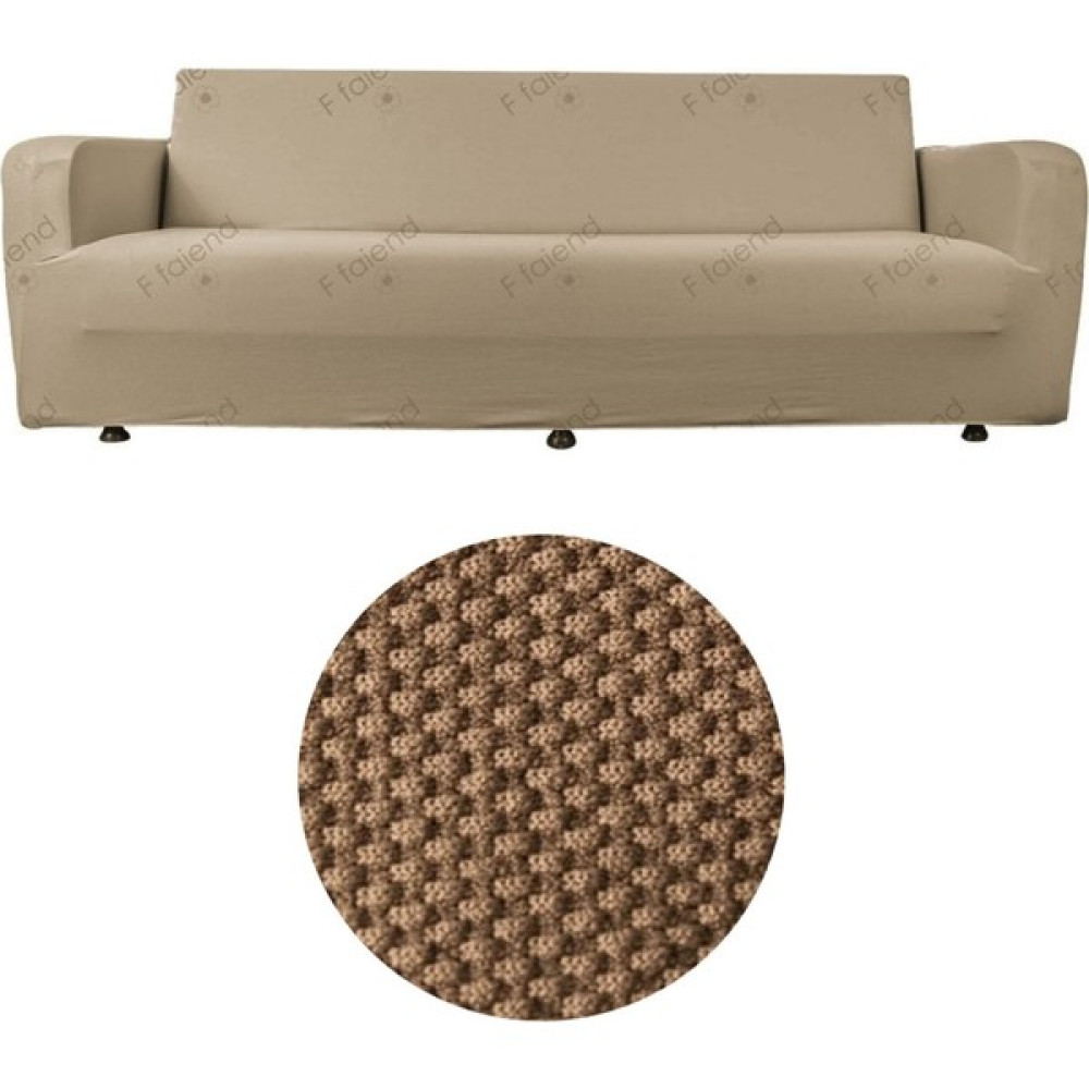 Btf Home Likrali Esnek 3 Kişilik Koltuk Örtüsü Streç Lastikli Çekyat kanepe örtüsü Kanepe Kılıfı - 180 x 230 cm - Sütlü Kahve Koltuk & Kanepe Örtüsü Fiyatı