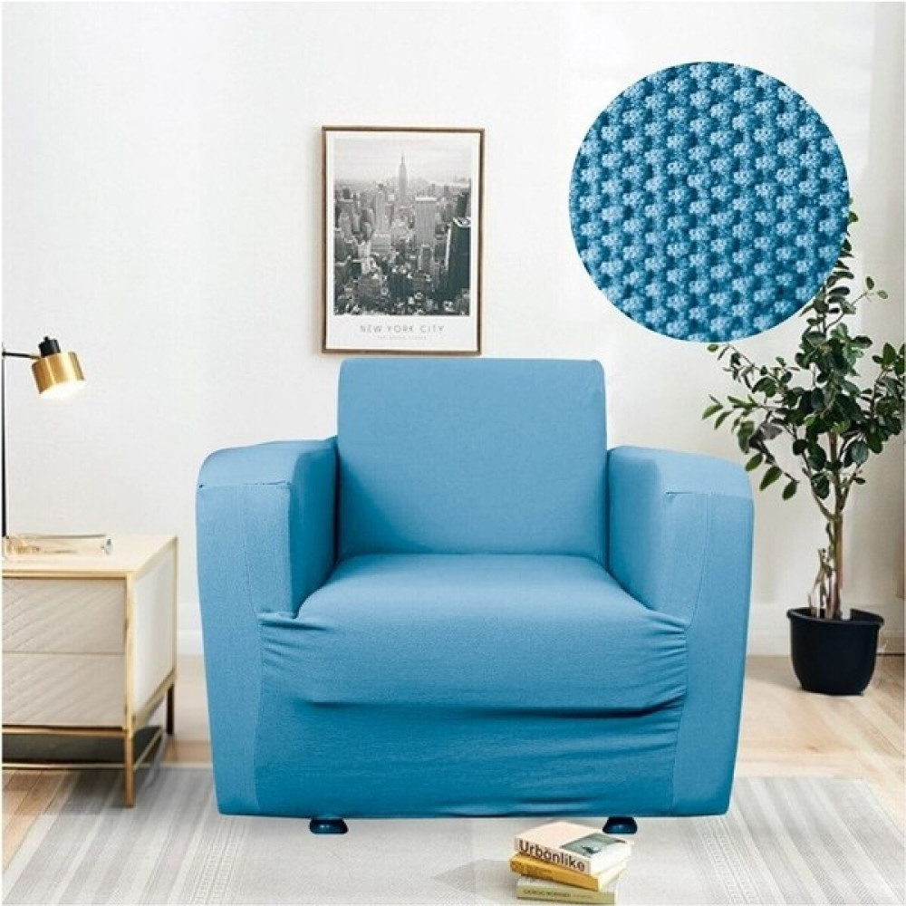 Btf Home Mikropetek Likrali Tek Kişilik Koltuk Kılıfı Streç Lastıklı Berjer Çekyat Kanepe örtüsü - 80 x 120 cm - Turkuaz Koltuk & Kanepe Örtüsü Fiyatı
