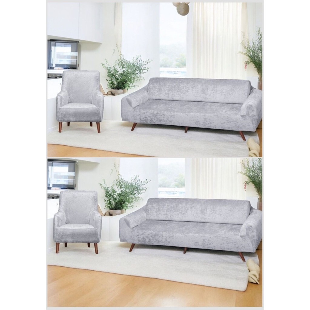 Btf Home Parlak Kadife 3 3 1 1 Koltuk Örtüsü Takımı| Kanepe Kılıfı| Çekyat Örtüsü| Koltuk Kılıfı - Açık Gri - 180 x 240 cm SSD / Solid State Drive Fiyatı
