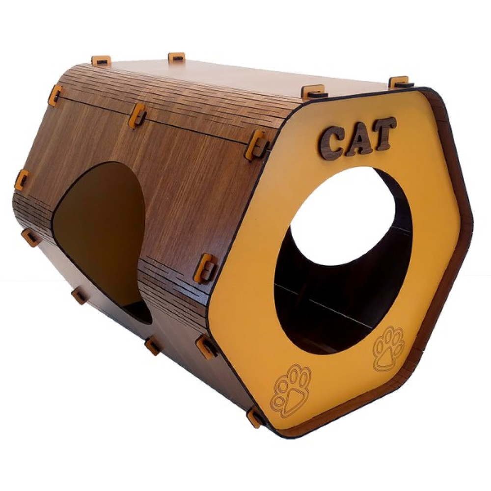 BTF Market BTF-103 Kedi Evi ve Köpek Evi Portatif, Üç Girişli, Ahşap 3 mm Mdf Evcil Hayvan Ürünleri Fiyatı