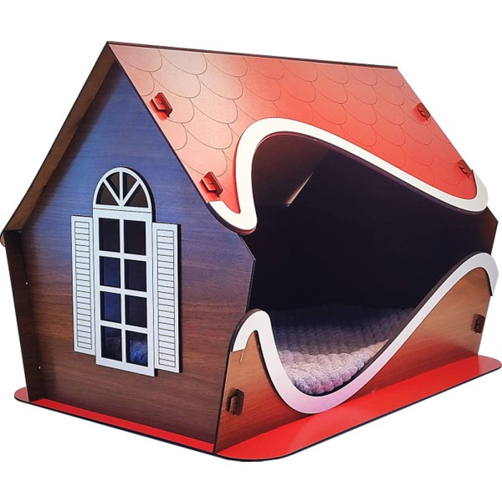 BTF Market BTF-104 Kedi Evi ve Köpek Evi Portatif, Ahşap 3mm Mdf Evcil Hayvan Ürünleri Fiyatı