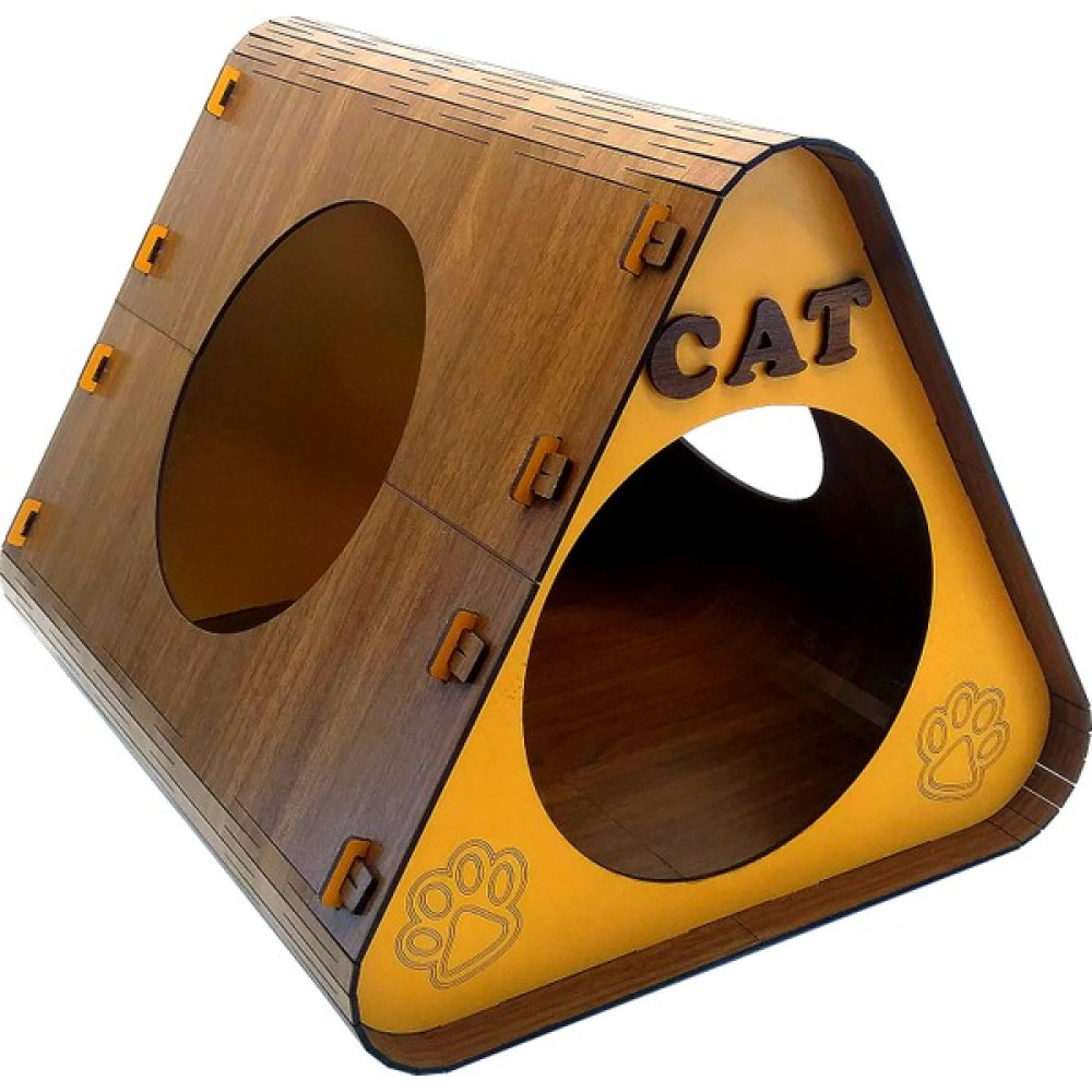 BTF Market Kedi Evi ve Köpek Evi (Portatif, Üç Girişli, Ahşap 3 mm Mdf (BTF-101) Evcil Hayvan Ürünleri Fiyatı