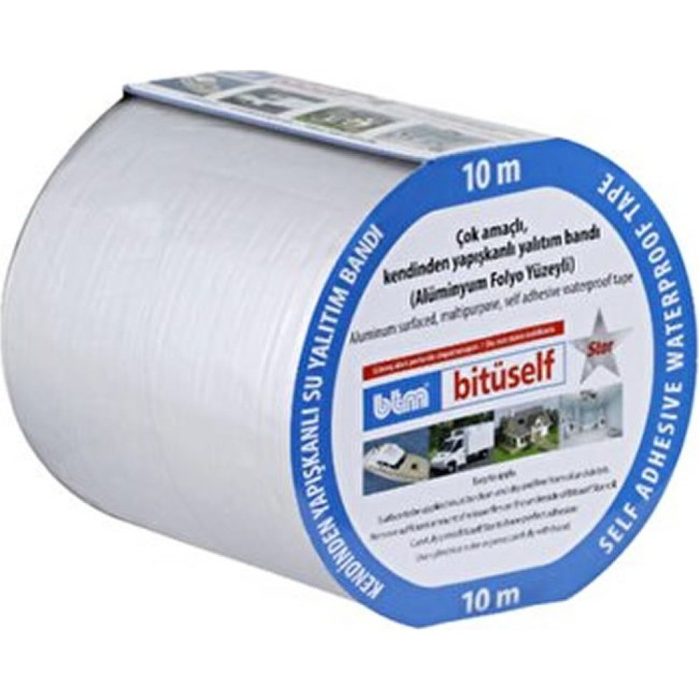 Btm Bitüself Izolasyon ve Su Yalıtım Bandı 10 cm x 10 mt Alüminyum Bant Diğer Fiyatı