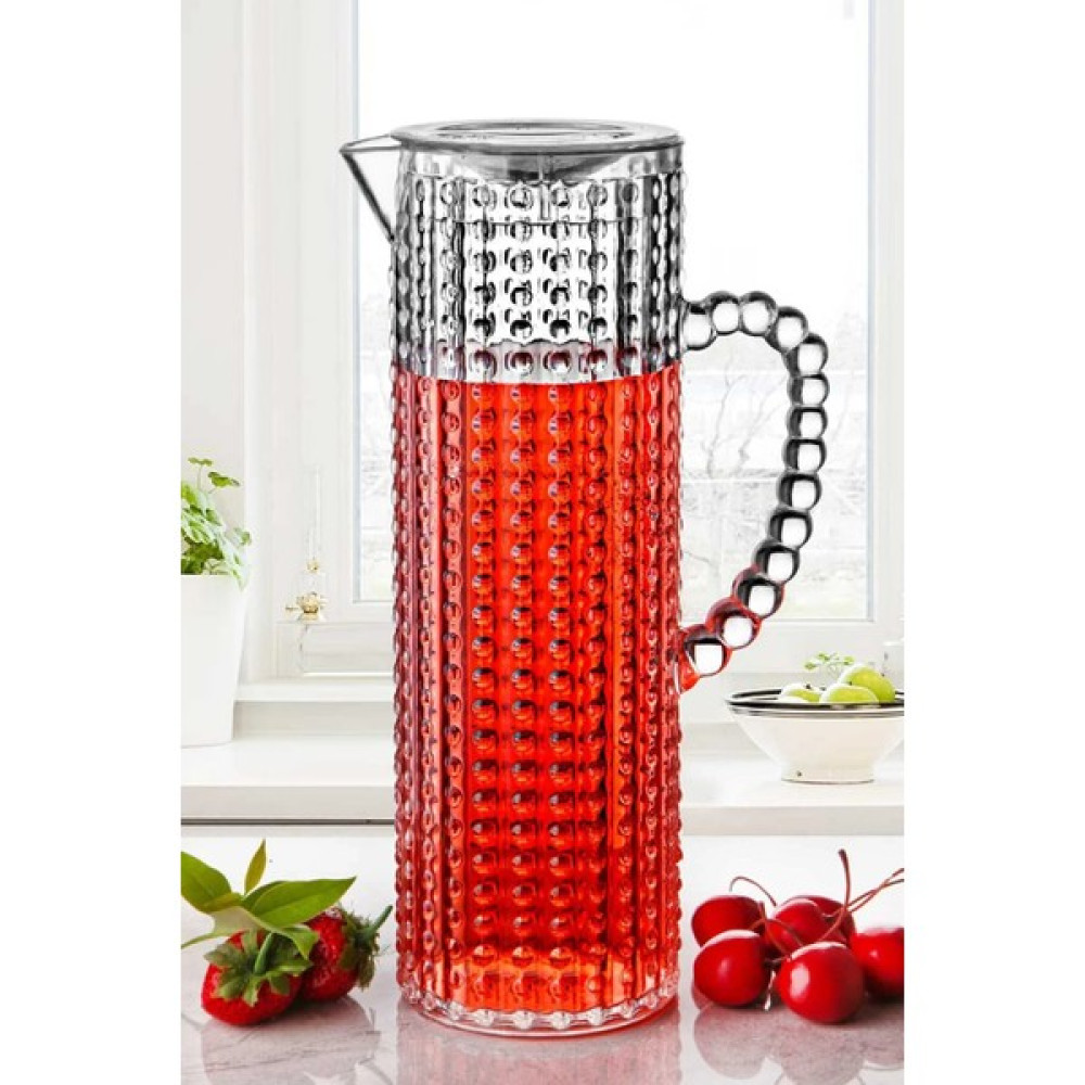 Btm Home 1,5lt Akrilik Kırılmaz Boncuk Sürahi - Şeffaf - 1,5 L Sürahi Fiyatı