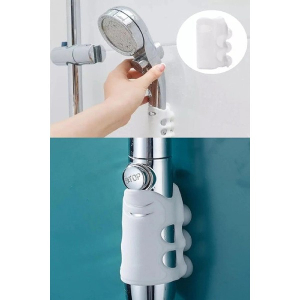 Btm Home Vantuzlu Silikon Duş Başlığı - Banyo Başlığı Askı Tutucu - Beyaz Duş Başlığı Fiyatı