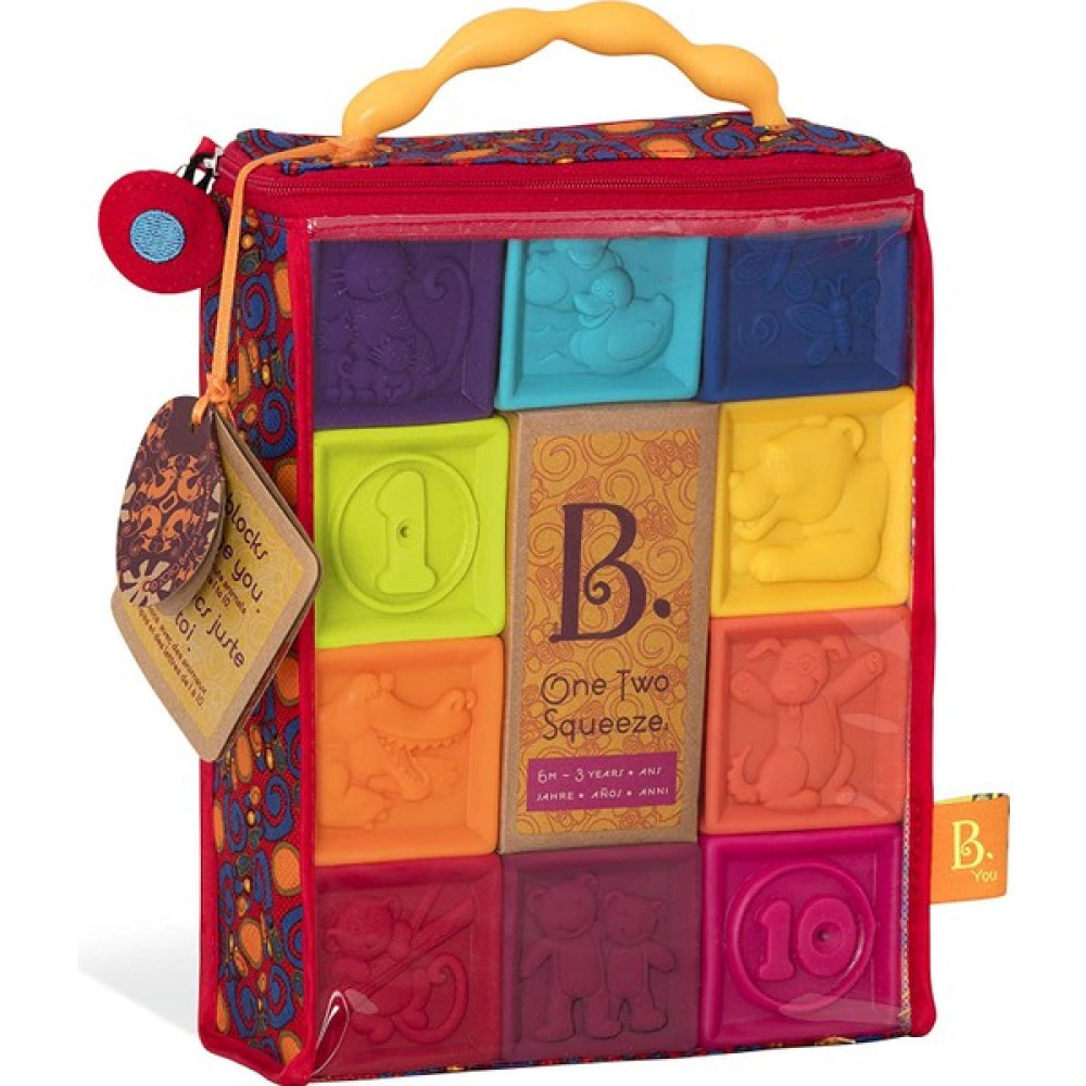 B.Toys Yumuşak Küpler One Two Squeeze - Renkli Eğitici Oyuncak Fiyatı
