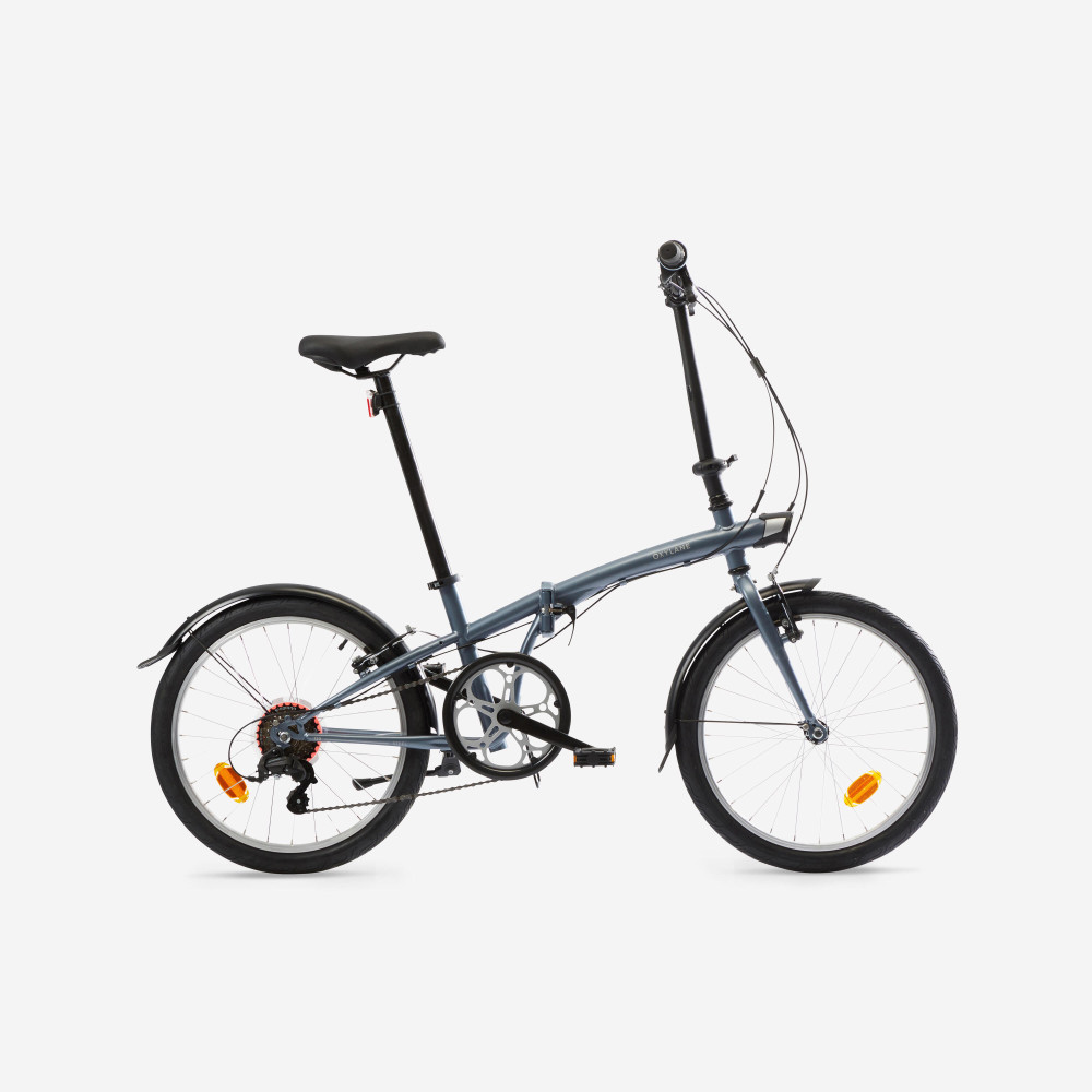 Btwin Fold 120 Katlanır Bisiklet 20" Jant V Fren 6 Vites Gri Katlanabilir Bisiklet Fiyatı