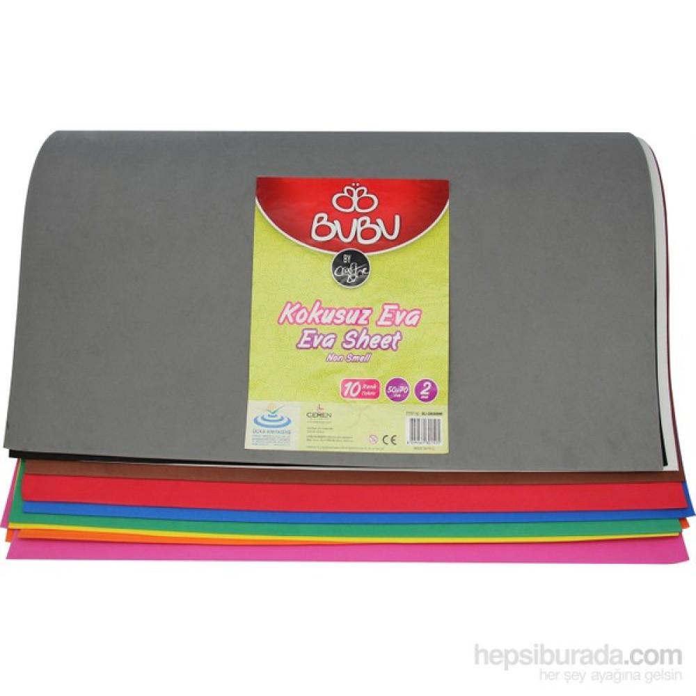 Bu-Bu  Eva 50X70cm 2Mm 10 Renk Bubu00099 Elişi Kağıdı Fiyatı