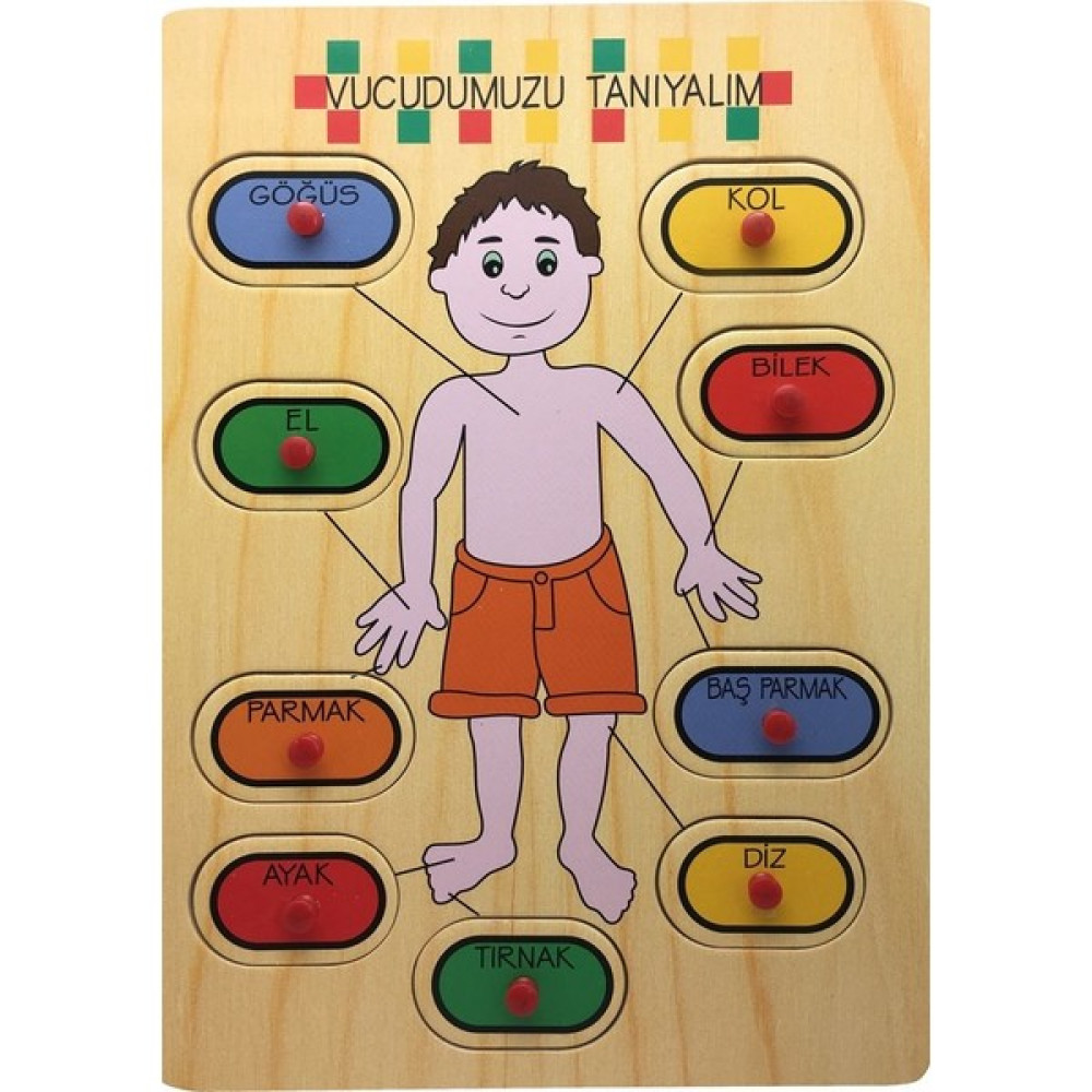 Bu - Bu Vücudumuzu Tanıyalım Ahşap Eğitici Puzzle Puzzle & Aksesuarları Fiyatı