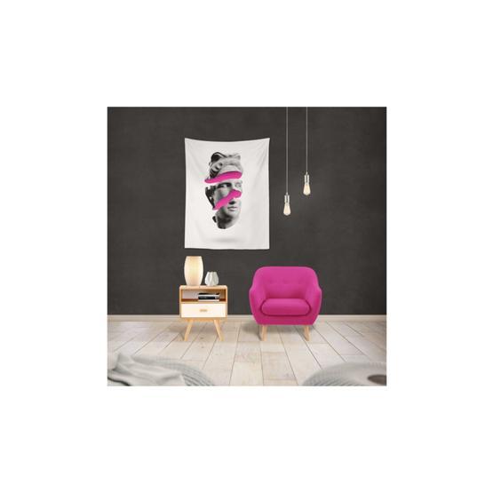 Buanart 70x100 cm Pembe Kafa Duvar Örtüsü