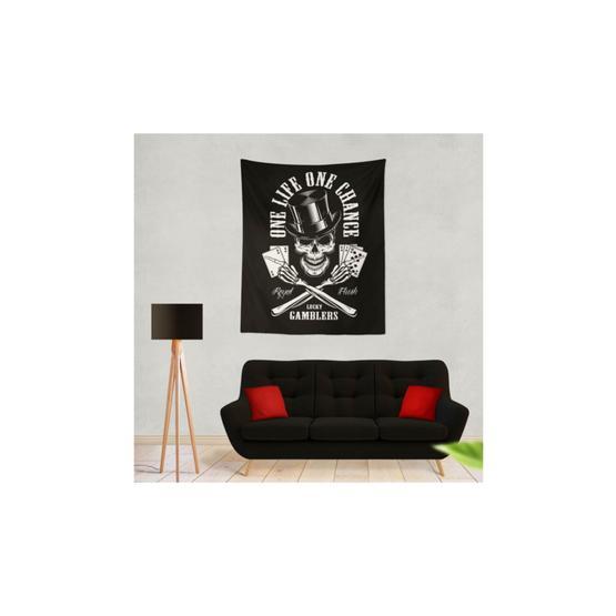 Buanart 70x100 cm Skull Kuru Kafa Flush Duvar Örtüsü